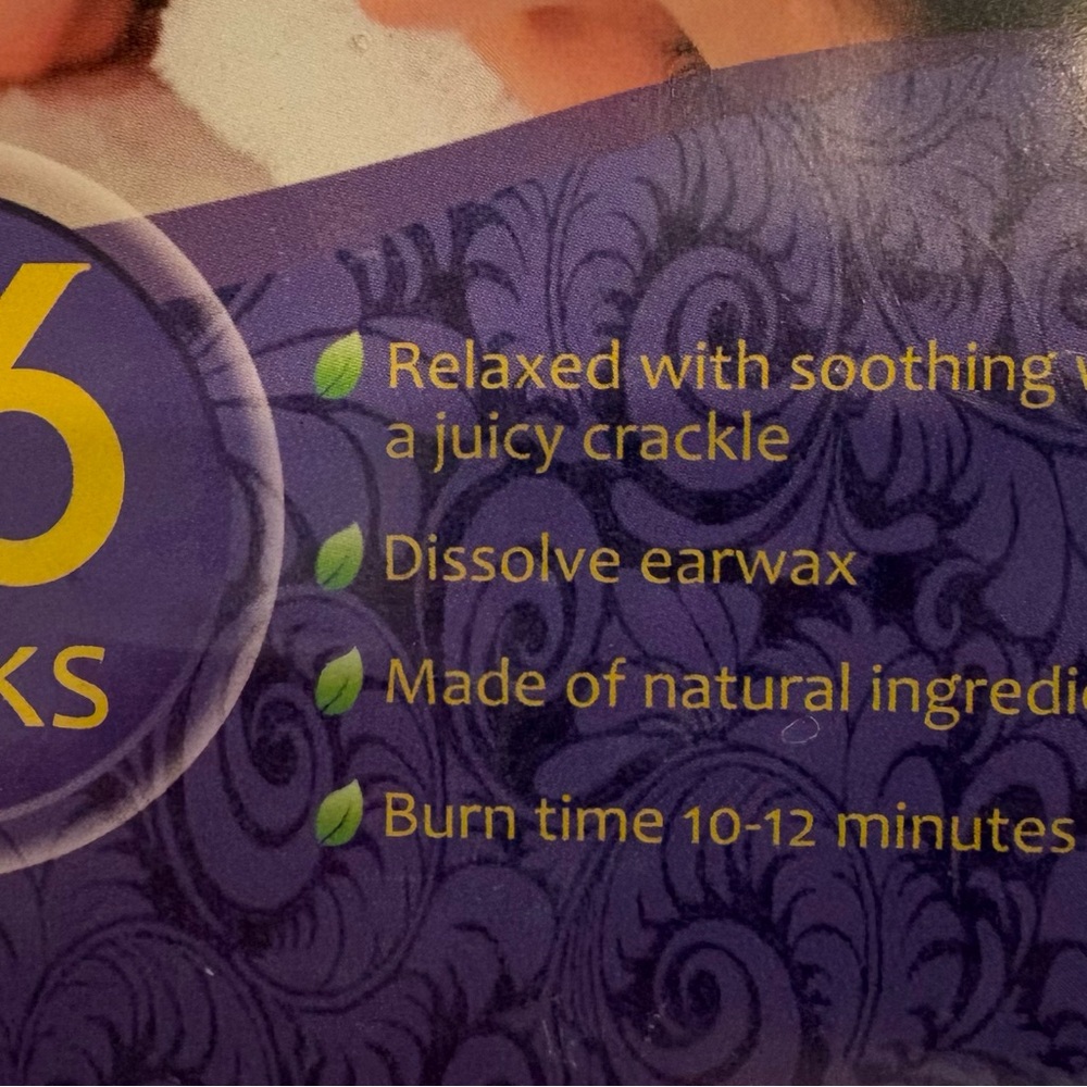 Ear Candles SOLD 16 for ear SOLD wax removal Natural